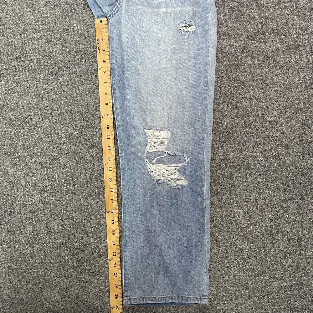 Sincerely Jules Womens High-Waisted Light Blue Distressed StraightLeg Jeans 5/27 - Picture 4 of 5